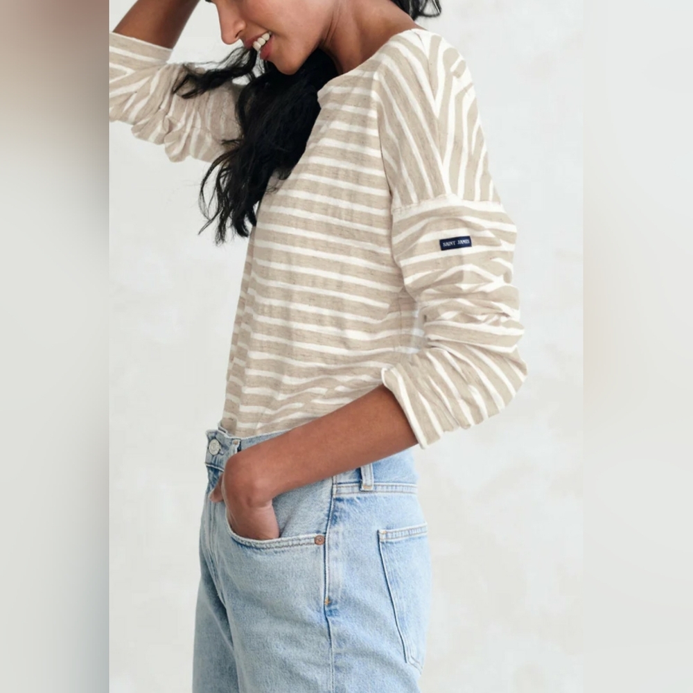 Jenni kayne X Saint James RUE drop shoulder tee oatmeal M